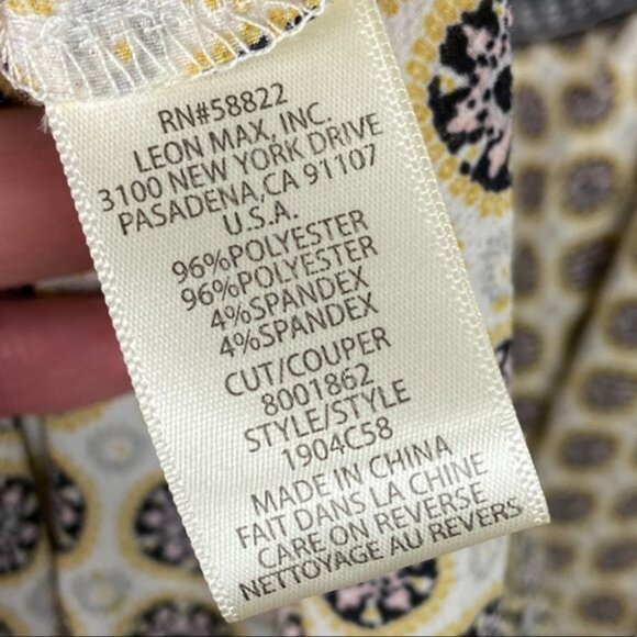 Nordstrom Max Studio Print Sleeveless Tiered Midi Dress Size Large Lightweight L - Picture 7 of 13